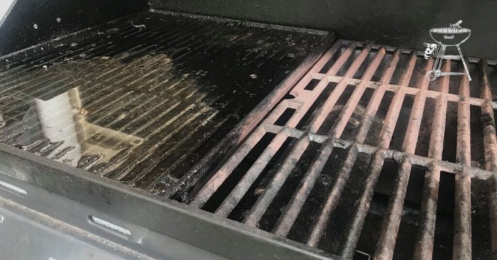 Cleaning gas grill moldy