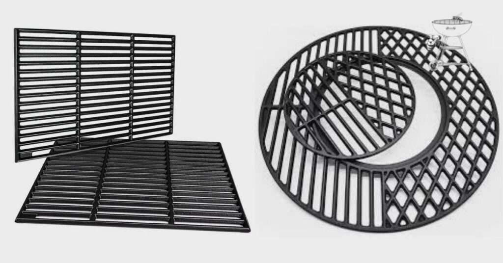 Different types of Cast iron grill grates